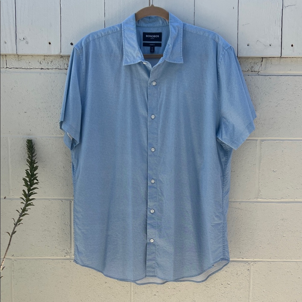 Bonobos Men's Sky Blue Casual Shirt